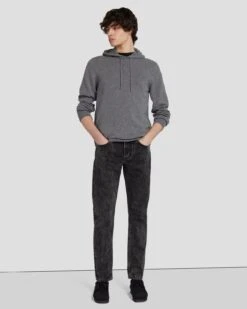 7 For All Mankind Cashmere Hoodie In Heather Grey 13 7 For All Mankind Cashmere Hoodie In Heather Grey -7 For All Mankind 7M209209 HEA 6