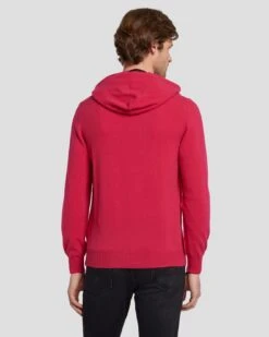 7 For All Mankind Cashmere Hoodie In Raspberry -7 For All Mankind 7M209209 RBR 4
