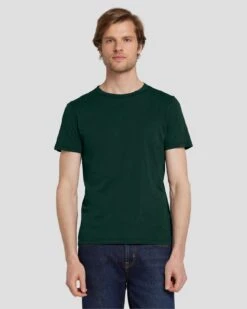 7 For All Mankind Featherweight Tee In Hunter Green