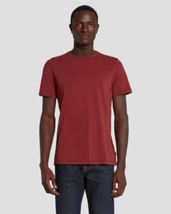7 For All Mankind Featherweight Tee In Mulberry