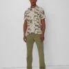 7 For All Mankind Palm Print Camp Shirt In Tea -7 For All Mankind 7M511C80 TPL 01