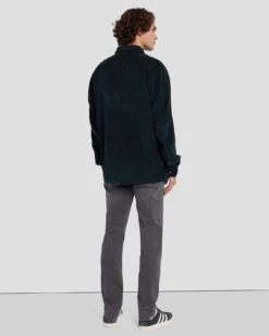 7 For All Mankind Corduroy Overshirt In Hunter Green -7 For All Mankind 7M905422 HUG 4