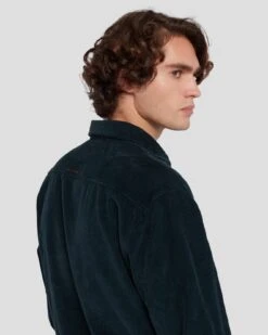 7 For All Mankind Corduroy Overshirt In Hunter Green -7 For All Mankind 7M905422 HUG 5