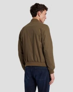 7 For All Mankind Tech Bomber Jacket In Army -7 For All Mankind 7M907Q32 ARM 4