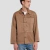 7 For All Mankind Military Overshirt In Sand -7 For All Mankind 7MEM1W03 SND 1