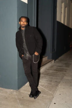 7 For All Mankind Wool Trucker In Black -7 For All Mankind 7MSELW89 BLK 07