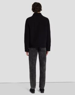 7 For All Mankind Wool Trucker In Black -7 For All Mankind 7MSELW89 BLK 4