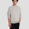 7 For All Mankind Wool Blend Crewneck In Heather Grey -7 For All Mankind 7MSHMK51 HEA 1