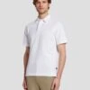 7 For All Mankind Pique Knit Polo In White -7 For All Mankind 7MSMMH22 WHT 1