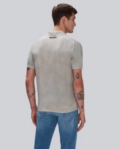 7 For All Mankind Garment Dyed Cotton Polo In Gentle Grey 9 7 For All Mankind Garment Dyed Cotton Polo In Gentle Grey -7 For All Mankind 7MSMMH26 GEG 4