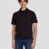 7 For All Mankind Pique Knit Polo In Black 2 7 For All Mankind Pique Knit Polo In Black -7 For All Mankind 7MSMMM35 BLK 2