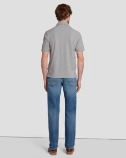 7 For All Mankind Pique Knit Polo In Heather Grey 13 7 For All Mankind Pique Knit Polo In Heather Grey -7 For All Mankind 7MSMMM35 HEA 4 3c495c3d 252f 4199 bccd a35fb4c5df9c
