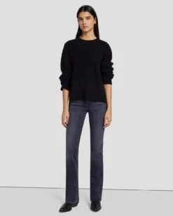 7 For All Mankind Cashmere Crewneck Sweater In Black -7 For All Mankind 7N122F34 BLK 5