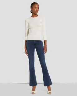 7 For All Mankind Open Back Knit Top In Cream 12 7 For All Mankind Open Back Knit Top In Cream -7 For All Mankind 7N124D35 CRM 5