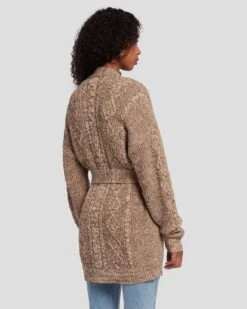 7 For All Mankind Belted Cardigan In Safari -7 For All Mankind 7N130F52 SAM 4