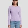7 For All Mankind Knit Weave Top In Lavender 2 7 For All Mankind Knit Weave Top In Lavender -7 For All Mankind 7N132D35 LAV 1