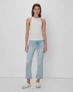 7 For All Mankind Racerback Tank In Ivory 11 7 For All Mankind Racerback Tank In Ivory -7 For All Mankind 7N278C59 IVO 05