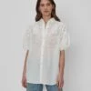 7 For All Mankind Puff Sleeve Tunic In White -7 For All Mankind 7N534D52 WHT 01