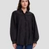 7 For All Mankind Prairie Blouse In Black -7 For All Mankind 7N577F56 BLK 1