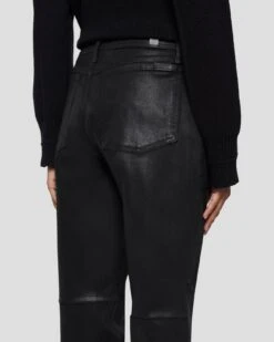 7 For All Mankind Darted Boyfriend Jogger In Coated Black 12 7 For All Mankind Darted Boyfriend Jogger In Coated Black -7 For All Mankind 7N732752 CBA 5