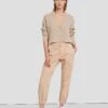 7 For All Mankind Darted Boyfriend Jogger In Coated Camel -7 For All Mankind 7N732752 KML 1