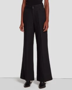 7 For All Mankind Modern Dojo Linen Trouser In Black 10 7 For All Mankind Modern Dojo Linen Trouser In Black -7 For All Mankind 7N818F31 BLK 3