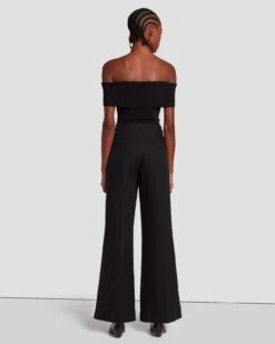 7 For All Mankind Modern Dojo Linen Trouser In Black 11 7 For All Mankind Modern Dojo Linen Trouser In Black -7 For All Mankind 7N818F31 BLK 4