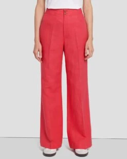 7 For All Mankind Modern Dojo Linen Trouser In Geranium -7 For All Mankind 7N818F31 GER 5