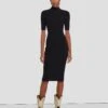 7 For All Mankind Detail Back Knit Dress In Black -7 For All Mankind 7N827D35 BLK 1