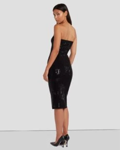 7 For All Mankind Sequin Bodycon Dress In Black -7 For All Mankind 7N828F44 BLK 4