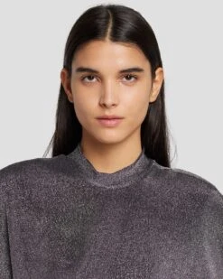 7 For All Mankind Party Dress In Gunmetal -7 For All Mankind 7N831F40 GNM 3