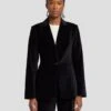 7 For All Mankind Velvet Blazer In Black -7 For All Mankind 7N947F38 BLK 1