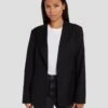 7 For All Mankind Single Breasted Blazer In Black -7 For All Mankind 7N949F37 BLK 1