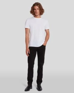 7 For All Mankind Luxe Performance Plus Slimmy In Black