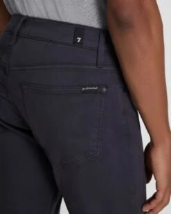 7 For All Mankind Luxe Performance Plus Slimmy In Gunmetal -7 For All Mankind 7T002V60 EGM 3