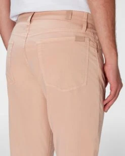 7 For All Mankind Airweft Twill Adrien 5 Pocket In Tangerine -7 For All Mankind 7T005C76 ATT 3