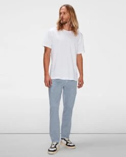 7 For All Mankind Airweft Twill Adrien 5 Pocket In Cold Gin