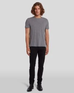 7 For All Mankind Luxe Performance Plus Paxtyn In Black