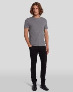7 For All Mankind Luxe Performance Plus Paxtyn In Black -7 For All Mankind 7T010V60 BLK 6