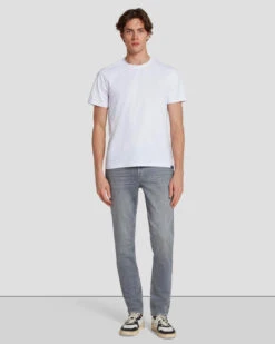 7 For All Mankind EarthKind Stretch Tek Slimmy Tapered In Labyrinth