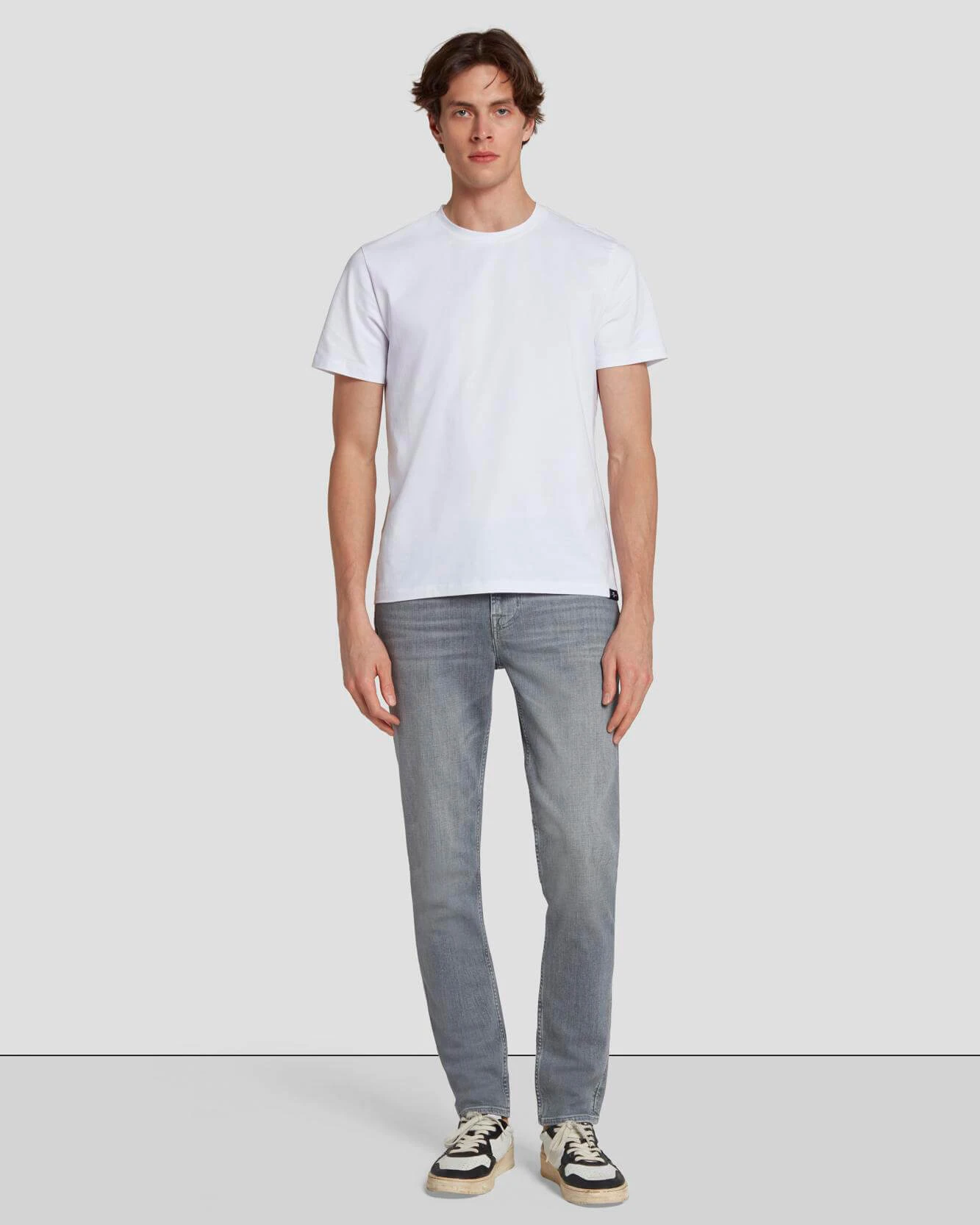 7 For All Mankind EarthKind Stretch Tek Slimmy Tapered In Labyrinth 3 7 For All Mankind EarthKind Stretch Tek Slimmy Tapered In Labyrinth