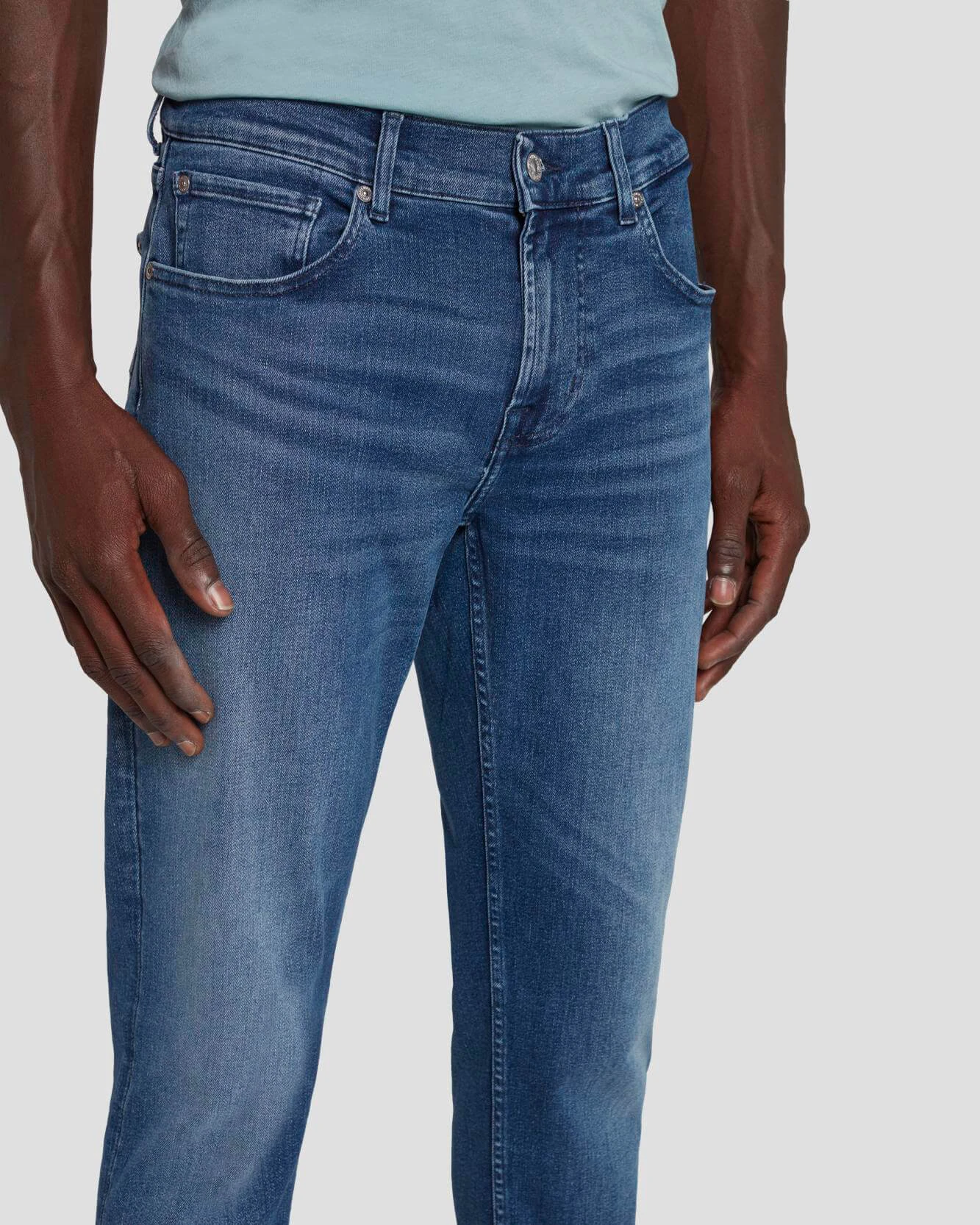 7 For All Mankind EarthKind Stretch Tek Slimmy Tapered In Maze 5 7 For All Mankind EarthKind Stretch Tek Slimmy Tapered In Maze - Image 3