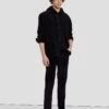 7 For All Mankind Corduroy Slimmy Tapered In Black 2 7 For All Mankind Corduroy Slimmy Tapered In Black -7 For All Mankind 7T042C95 BLK 1