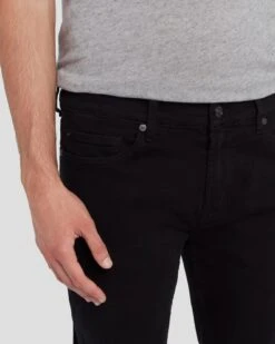 7 For All Mankind Left Hand Paxtyn In True Black -7 For All Mankind 7T185095 TBK 3