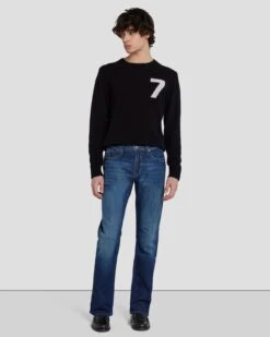 7 For All Mankind Airweft Straight Squiggle In Ironwood