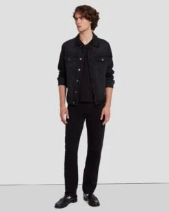 7 For All Mankind Left Hand Slimmy In True Black -7 For All Mankind 7T511095 TBK 6