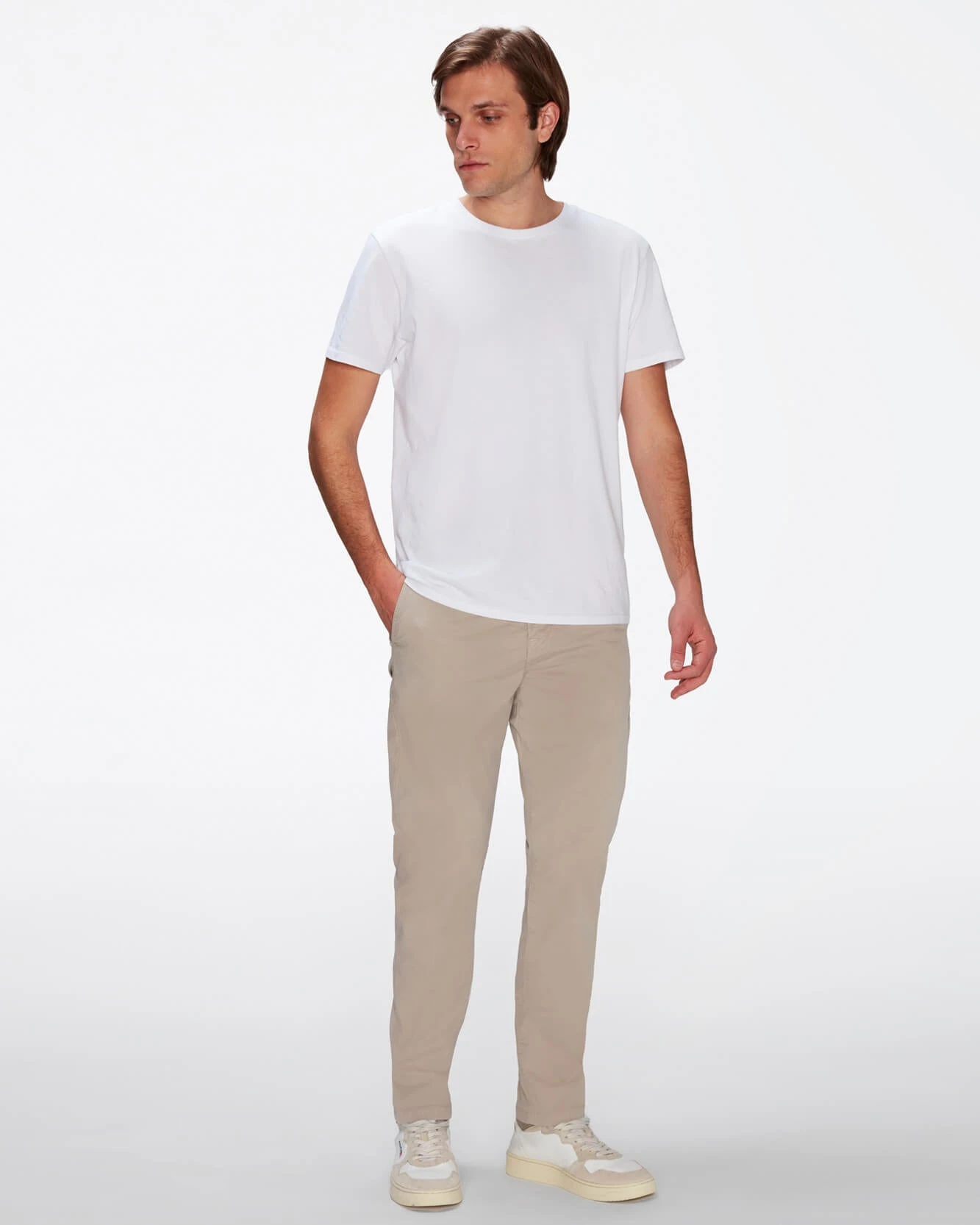 7 For All Mankind Airweft Twill Adrien Chino In Sesame 3 7 For All Mankind Airweft Twill Adrien Chino In Sesame