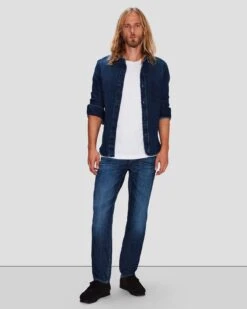 7 For All Mankind Airweft Button Up Shirt In Malibu -7 For All Mankind 7T92383L XMU 1