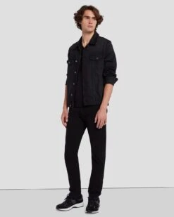 7 For All Mankind Perfect Trucker Jacket In Blindside 13 7 For All Mankind Perfect Trucker Jacket In Blindside -7 For All Mankind 7T924C31 BDS 6