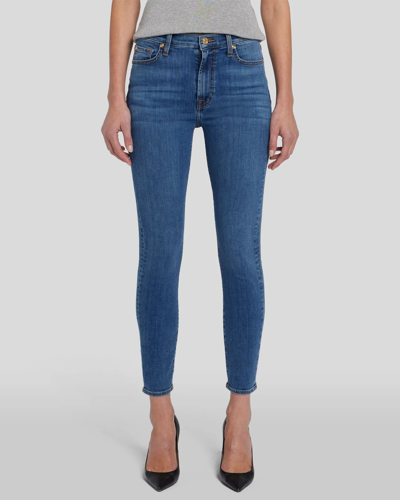7 For All Mankind High Waist Ankle Skinny In Meisa 4 7 For All Mankind High Waist Ankle Skinny In Meisa - Image 2